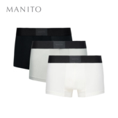 礼盒桑蚕丝平角裤 MANITO 薄款 莫代尔内裤 曼尼陀Cloud light男士