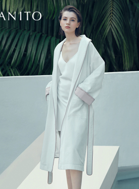 MANITO/曼尼陀Brimmy Silk Terry睡袍真丝家居服桑蚕丝