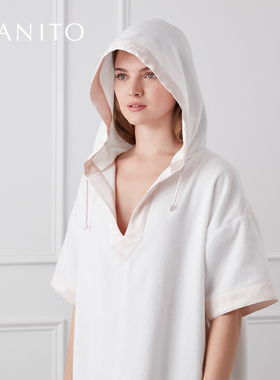 MANITO/曼尼陀Cosy真丝连身裙浴袍桑蚕丝休闲家居服