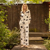 Dots真丝睡衣套装 MANITO 曼尼陀Polka 桑蚕丝家居服