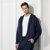 连帽外套经典 MANITO 透气 男士 休闲时尚 曼尼陀Noir Ruban