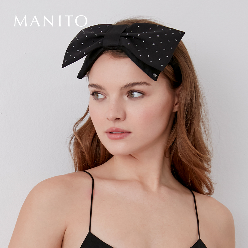 MANITO/曼尼陀Duchess真丝蝴蝶结眼罩遮光舒适透气桑蚕丝俏皮可爱