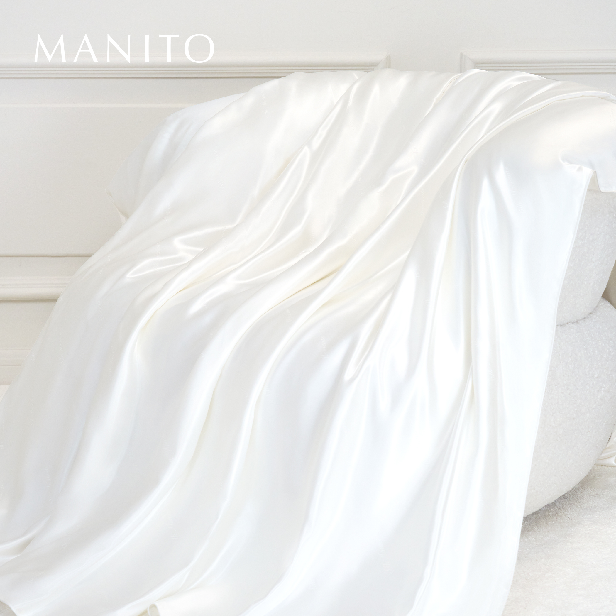 MANITO/曼尼陀Gleam可水洗蚕丝被19姆米素绉缎100%桑蚕丝填充