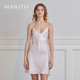 MANITO 曼尼陀Gentle Leo吊带睡裙真丝桑蚕丝性感短裙