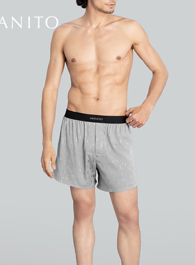 MANITO/曼尼陀Fragment男士短裤真丝休闲桑蚕丝短款