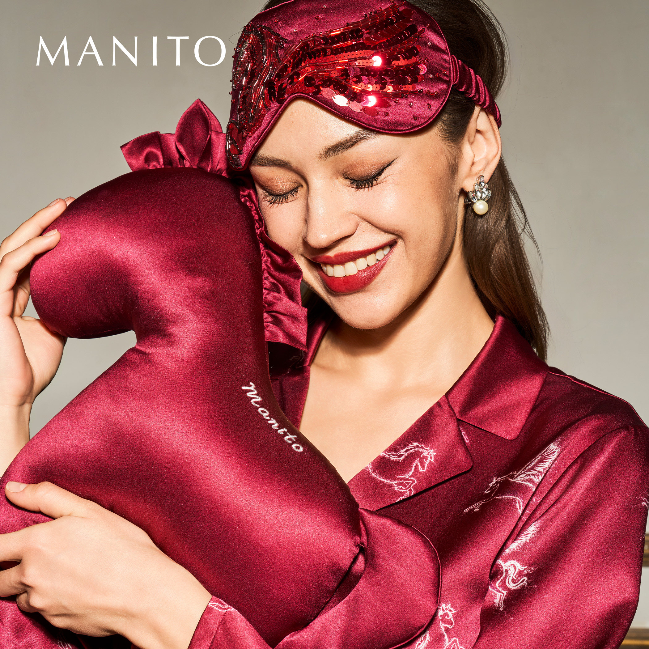 MANITO/曼尼陀 Starlight Pegasus 马年限定抱枕礼盒桑蚕丝眼罩,居家日用,眼罩,淘宝优惠券,粉丝福利购,淘宝优惠卷