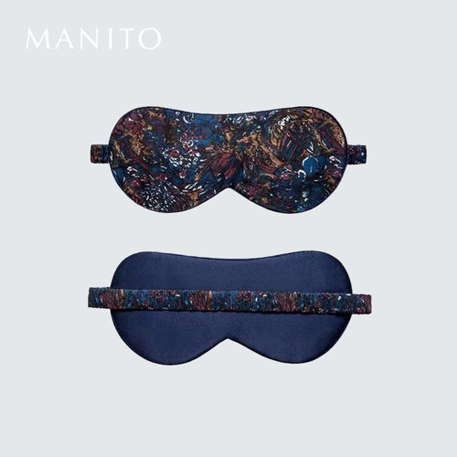 曼尼陀眼罩真丝睡眠睡觉舒适