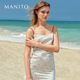 MANITO 曼尼陀Voyage真丝吊带连衣裙性感舒适女纯欲风家居服