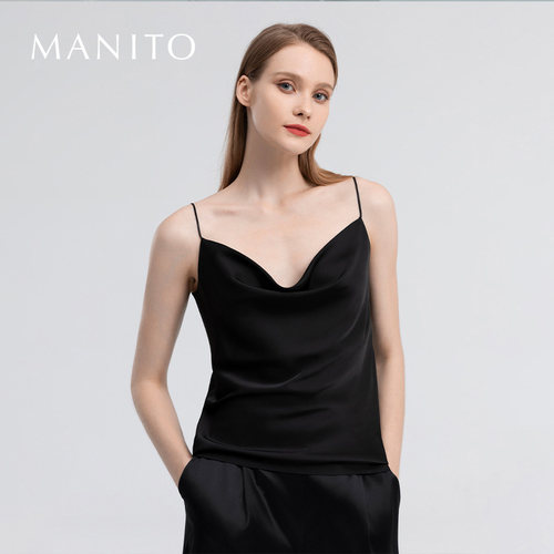 MANITOClassic真丝吊带上衣