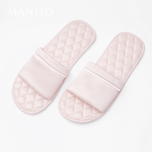 MANITO 羊绒亲肤柔软春夏 曼尼陀 Authentic桑蚕丝家居拖鞋