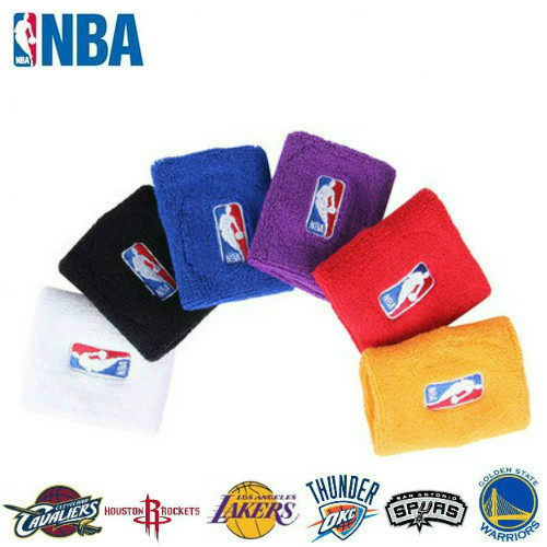NBA篮球护腕加厚棉吸汗运动护手腕男女时尚运动擦汗护具勇士骑士