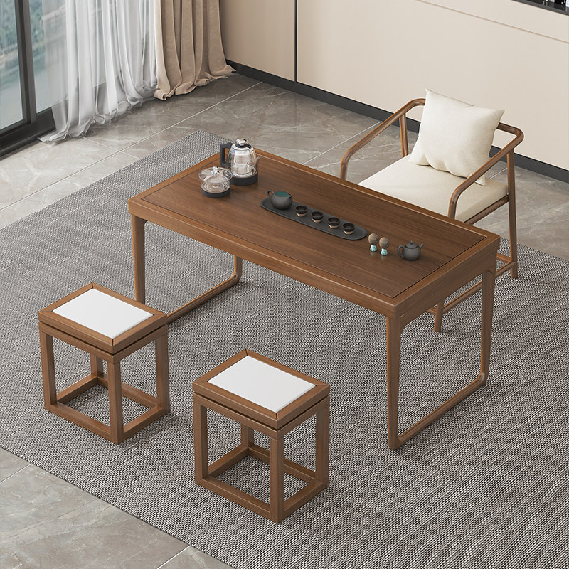白蜡木新中式阳台茶桌椅组合现代简约小户型家用茶台实木功夫茶几,住宅家具,家用茶台/茶桌,淘宝优惠券,粉丝福利购,淘宝优惠卷