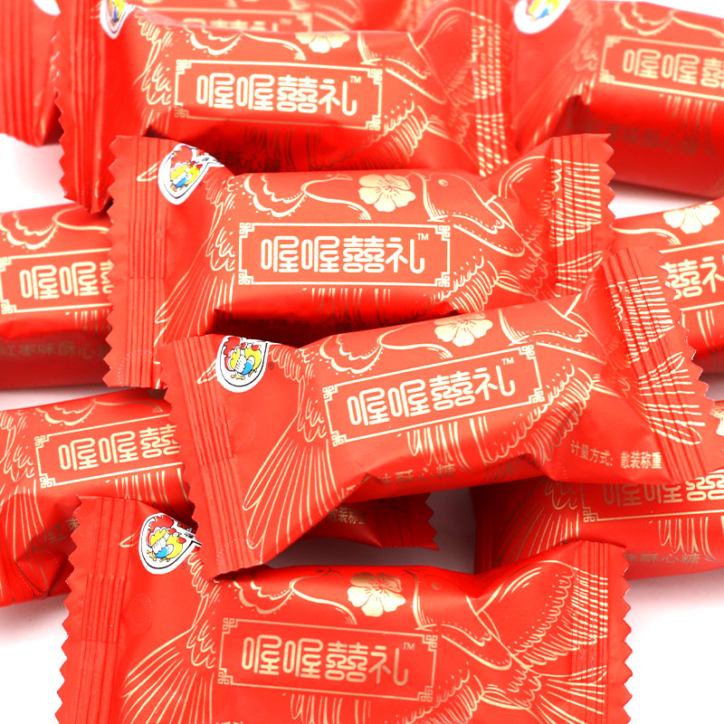 喔喔喜礼红枣味酥糖结婚喜糖