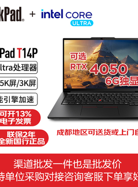 联想ThinkPad T14p Gen2 AI智能工程师设计商务办公笔记本电脑