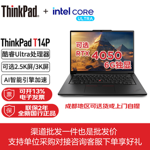 AI智能工程师设计商务办公笔记本电脑 Gen2 联想ThinkPad T14p
