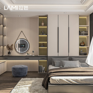 拉迷儿童房间全屋定制上海整体榻榻米床衣柜一体定制家俱组合套装