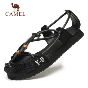 骆驼男鞋2026夏季新款休闲真皮沙滩鞋透气防滑轻便户外男女潮凉鞋