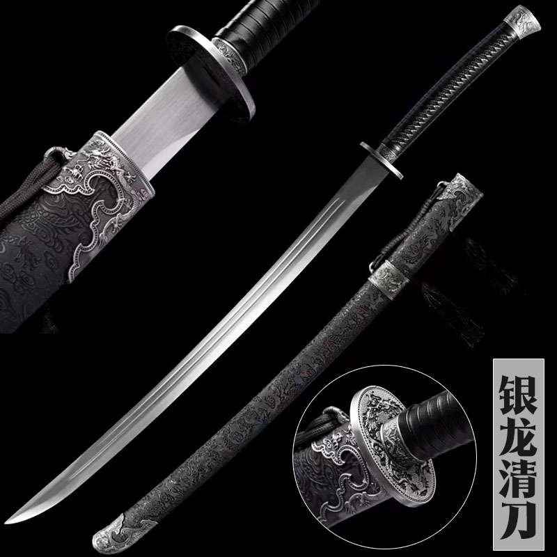 繡春刀高錳鋼一體鍛打鎮(zhèn)宅寶劍合法戶外車載唐橫刀收藏把玩未開刃