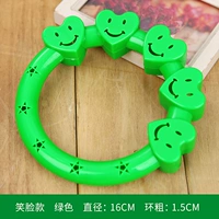 Браслет, зеленая погремушка, увеличенная толщина, 18см