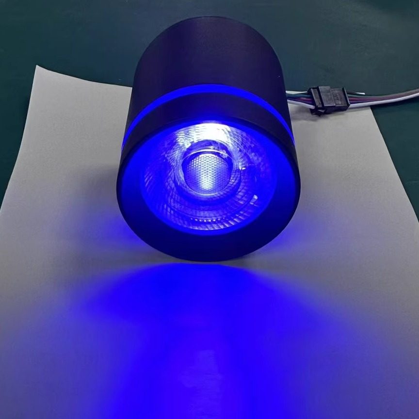 LED明装筒灯彩色射灯婚礼堂射灯酒吧KTL酒店大厅染色灯RGBW可连接,家装灯饰光源,明装筒灯,淘宝优惠券,粉丝福利购,淘宝优惠卷