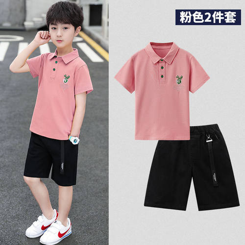 男童套装短袖夏季中大童polo衫