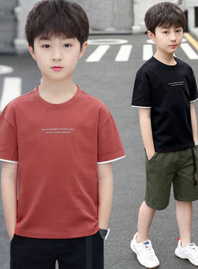 男童夏季短袖套装中大童五分裤