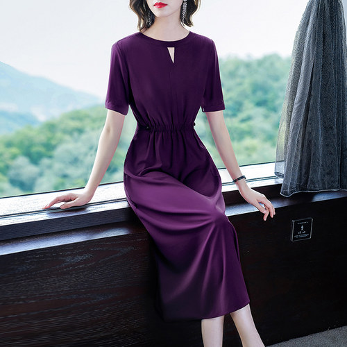 易美初宽松连衣裙女夏中长款