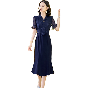 夏天鱼尾法式连衣裙夏高级感轻奢欧洲站2025新款欧货女人味包臀裙