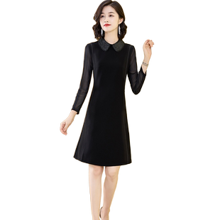 早春连衣裙气质名媛高端小个子轻奢减龄150显高2025新款遮肚子a字