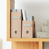 日本LIHIT A4文件框文件收纳盒文件架书架简易书立书架桌面办公用品文件盒桌上资料架收纳架 LAB.喜利组立式