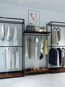 服装店展示架货架陈列架女装男装店商场衣服挂衣架时装服装展架