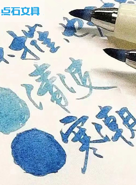 点石软头柔绘笔彩色秀丽笔四季手账Brush绘画水彩笔soft涂鸦练字书法小楷笔锋动漫水粉水彩美术勾线笔DS-827