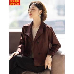 外套新款 風衣中老年人女春秋上衣服40歲50 洋氣時尚 小個子媽媽秋裝