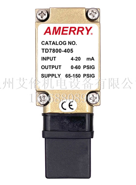 美国阿梅里Amerry 电气转换器比例阀 TD7800-405
