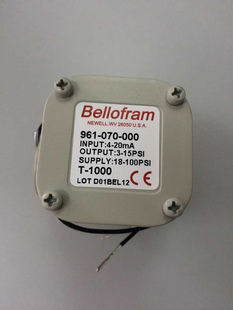 美国Bellofram百乐福贝罗孚 T1000电气转换器比例阀 961-070-000