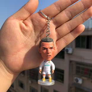 C罗梅西内马尔贝尔皇马人偶手办玩偶钥匙扣链背包扣挂件球迷礼品