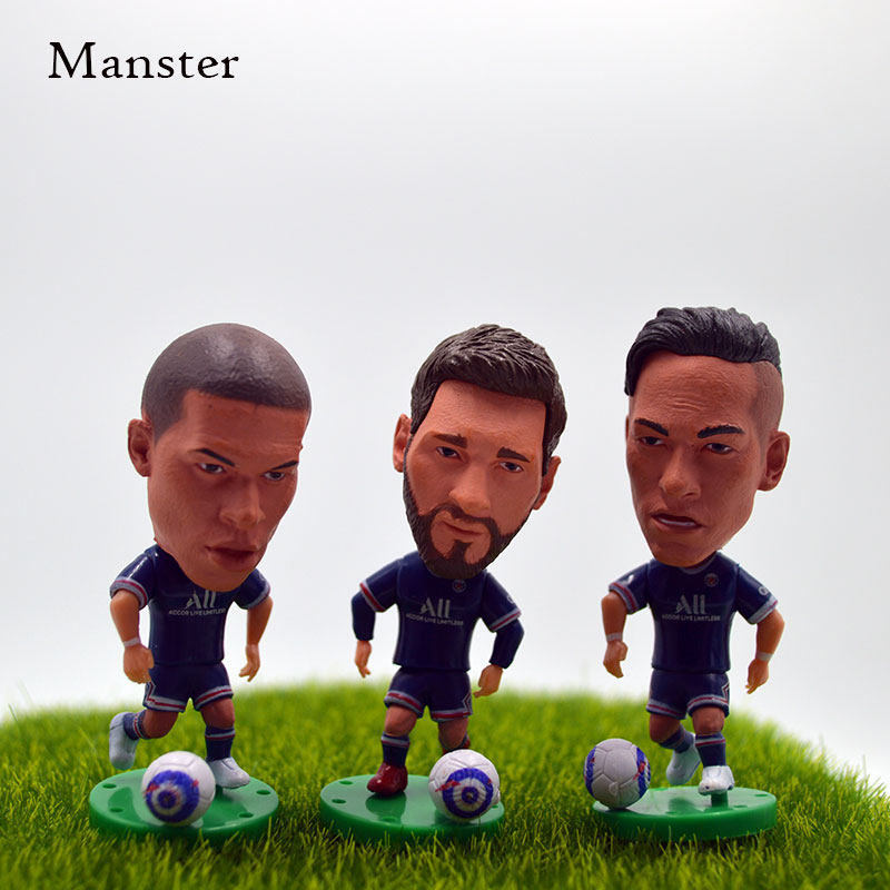 内马尔梅西足球人偶纪念礼物