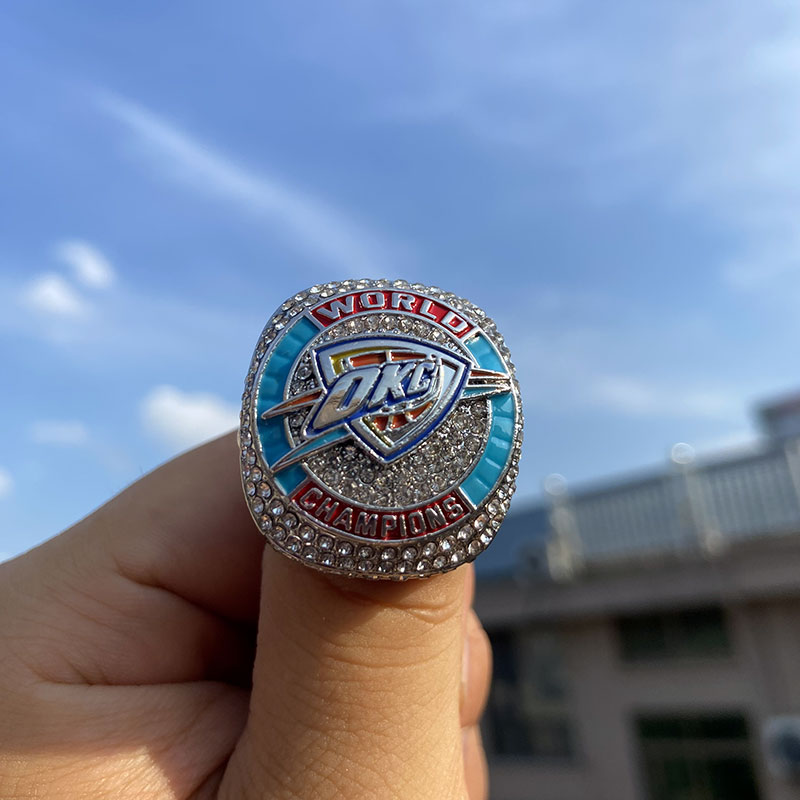 2025雷霆湖人勇士总冠军戒指亚历山大库里指环男生礼物球迷收藏
