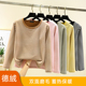 内穿大码 加厚德绒保暖上衣女冬加绒自发热长袖 条纹打底衫 显瘦T恤