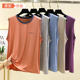 男士 居家汗衫 莫代尔运动背心夏宽松圆领无袖 T恤上衣外穿休闲大码