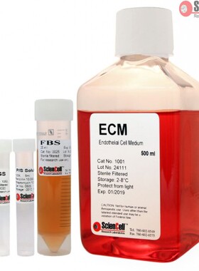 原装 Sciencell 1001 ECM内皮细胞培养基Endothelial Cell Medium