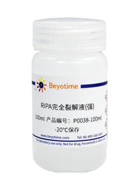 碧云天 P0038-100ml RIPA完全裂解液(强)（中）（弱）