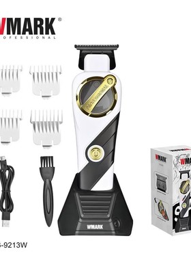 WMARK NG-9213W带底座磁悬浮电机雕刻剪充电理发器 理发剪DLC刀头