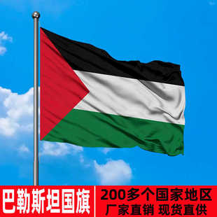 巴勒斯坦国旗PALESTINE Flag主题活动旗子世界各国国旗制作定制大