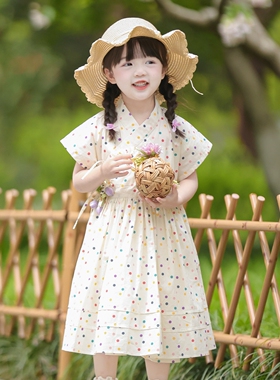 2026夏新品女童汉服中国风古风古装连衣裙改良刺绣仙气襦裙23289