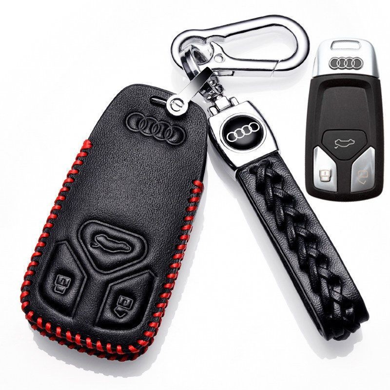 2023款奥迪q5l钥匙套高档2022款奥迪Q5L真皮钥匙包21款q5l装饰扣