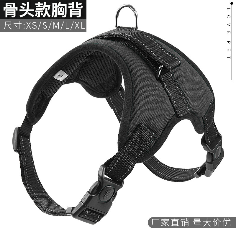 狗狗牵引绳背心式胸背带
