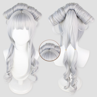 透气玫瑰网 王者荣耀 cosplay假发 祈雪灵祝 仿真头皮 公孙离