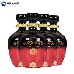 山庄皇家窖藏16 38度450ml*4瓶整箱装 纯粮食浓香型白酒