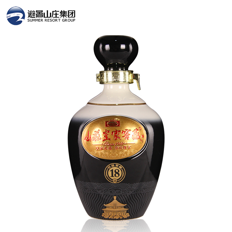 山庄皇家窖藏18  38度450ml*1瓶 纯粮食固态发酵浓香型白酒